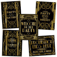 Roaring 20's Poster Photo Booth Props Sign A3 16x12inch
