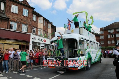 Photo olympic torch - , parade
