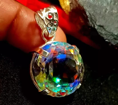 Natural mystic topaz 925 solid - topaz,