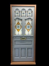 Bespoke Made To Order Edwardian Stained Glass Front Door Frames Windows Etc     