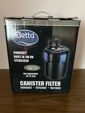Betta External Canister Filter 700L/H. Built in 7W UV For Aquariums up to 150L