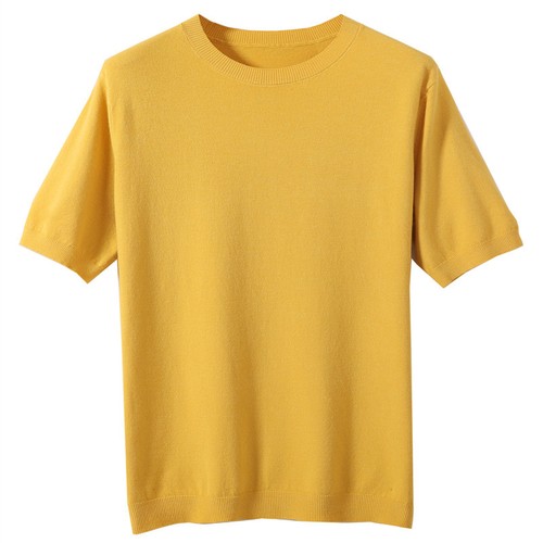Man slim knitted sweater short - knitted,