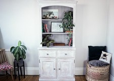 Shabby Chic Dresser in Distressed White Painted Using Annie Sloan Chalk Paint