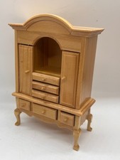 Dolls House pine French cabinet dresser pine in  1/12th Scale
