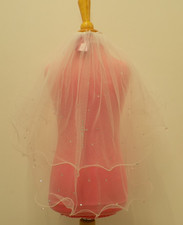Communion veil with wire edge