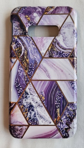 Purple patterned hard phone - purple,