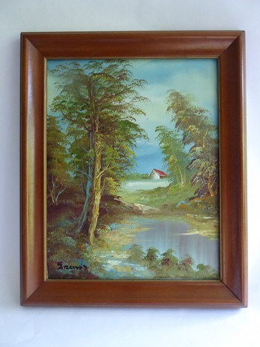 Small original signed oil