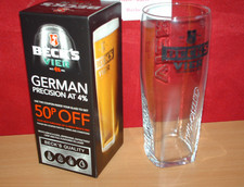 Becks vier lager pint glass - becks,