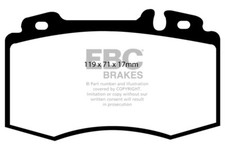 EBC Yellowstuff Front Brake Pads for Mercedes S Class (W220) S350 (2002 > 06)