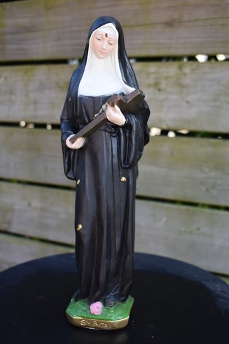 Vintage chalk saint rita - chalk,