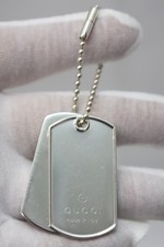 GUCCI Double Dog Tag Pendant