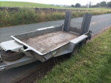 IFOR WILLIAMS GH1054BT HEAVY DUTY PLANT TRAILER BEAVER TAIL 3500 KG EXCAVATOR