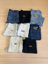 Wrangler Jeans Wholesale Bundle X8 Mens Joblot Damaged Stained Ripped Distressed
