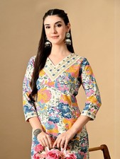 Indian Women Blue & White