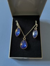 Sapphire Blue Crystal Drop