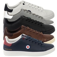 Mens Lambretta Pinball 2 Casual Smart Lace Up Memory Foam Trainers Sizes 7 to 12