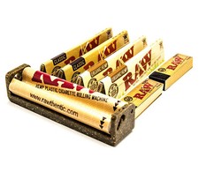 Raw King Size Cigarette Rolling Machine with 4 Papers and 2 Booklets of Tips 