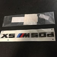 BMW F15 X5 SERIES X5 M50d LABEL STICKER CHROME BADGE NEW GENUINE 8059011