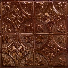 Painted Tin Ceiling Tile in Antique Rustic Copper