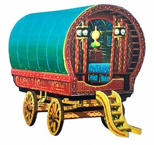 Romany gypsy bow top caravan - romany,