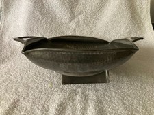 Antique WARRIC “6088” Made in England Hammered Pewter  Art Nouveau Fruit Bowl