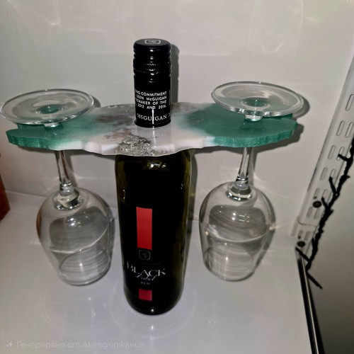 Handmade epoxy resin wine - handmade,