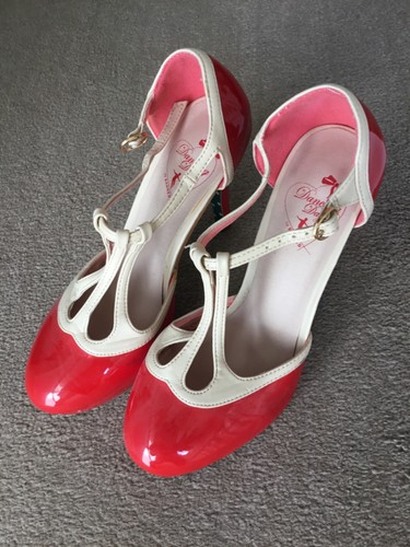 Dancing shoes banned - banned, red