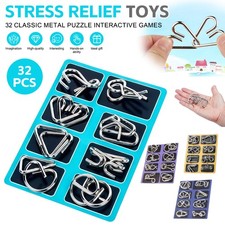 32PCS Classic IQ Metal Puzzle