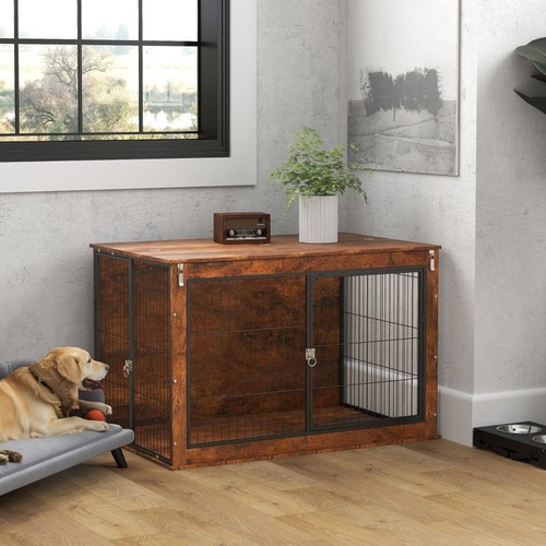 Dog crate furniture - dog, w/
