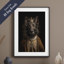 Royal dog portrait print - royal, –