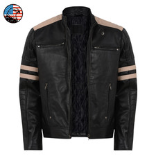 Men's Black Genuine Leather