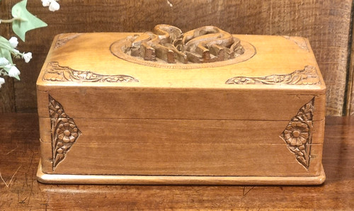Exc vint indian wooden carved - exc,