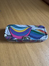 Paperchase Pencil Case Multicoloured Metal With 3 Compartments