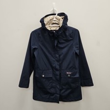Barbour Girls Showerproof Navy