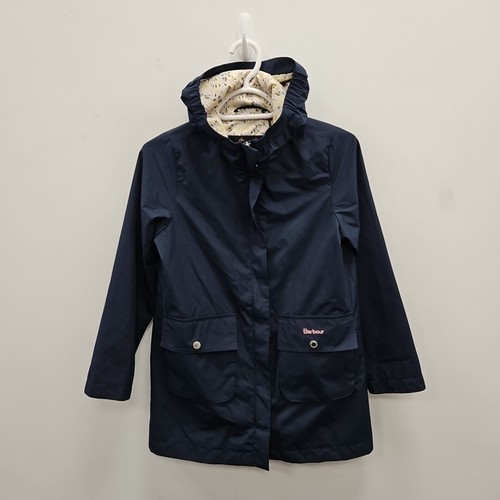 Barbour girls showerproof navy - girls,