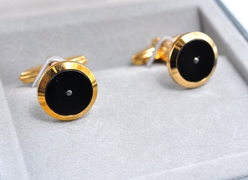 Dunhill cufflinks gold tone - dunhill,