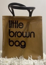 Bloomingdales NYC LITTLE BROWN BAG Iconic Tote Small PVC Bag