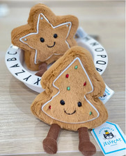 Jellycat Christmas Cookie & Star Plush - Amuseables Festive 2pc Gift Set BNWT