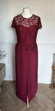Jenny Packham Size 14 Burgundy