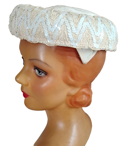 1950s vintage ivory - vintage, sequin