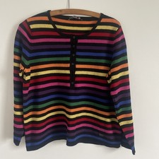 Merino wool striped rainbow - merino,