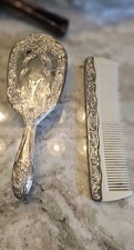 Vintage Silverplate Brush and