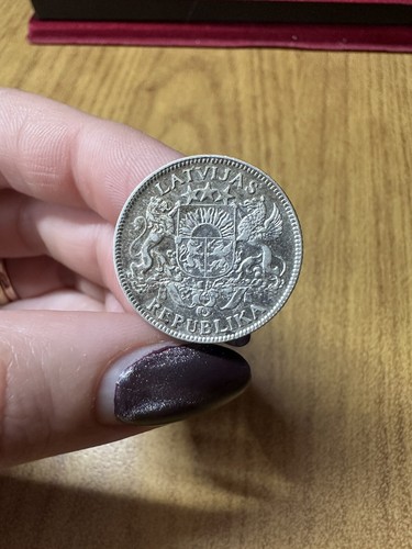 Latvian coin lats 1924 nn - latvian,