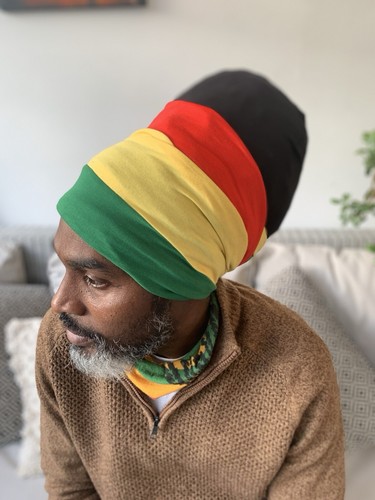 Rasta turban red yellow green