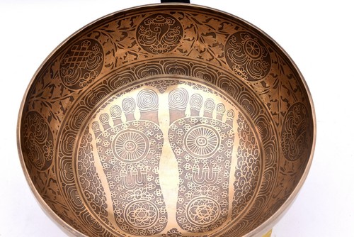 Inch buddha foot carved - 11,