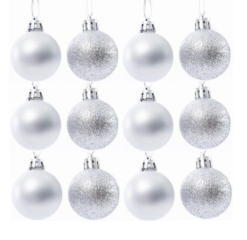 24pcs christmas baubles 8cm - 24pcs, 3.8cm