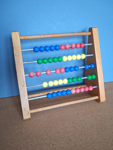 Vintage wooden abacus counting - abacus,