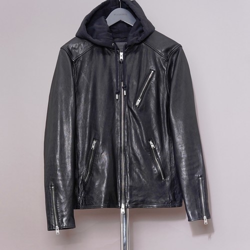 All saints leather jacket mens - saints,