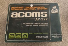 ACOMS SET TECHNIPLUS AP227 controller + Servos Untested Read description.