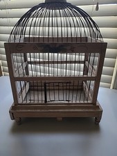 VTG Victorian Wood Bird Cage